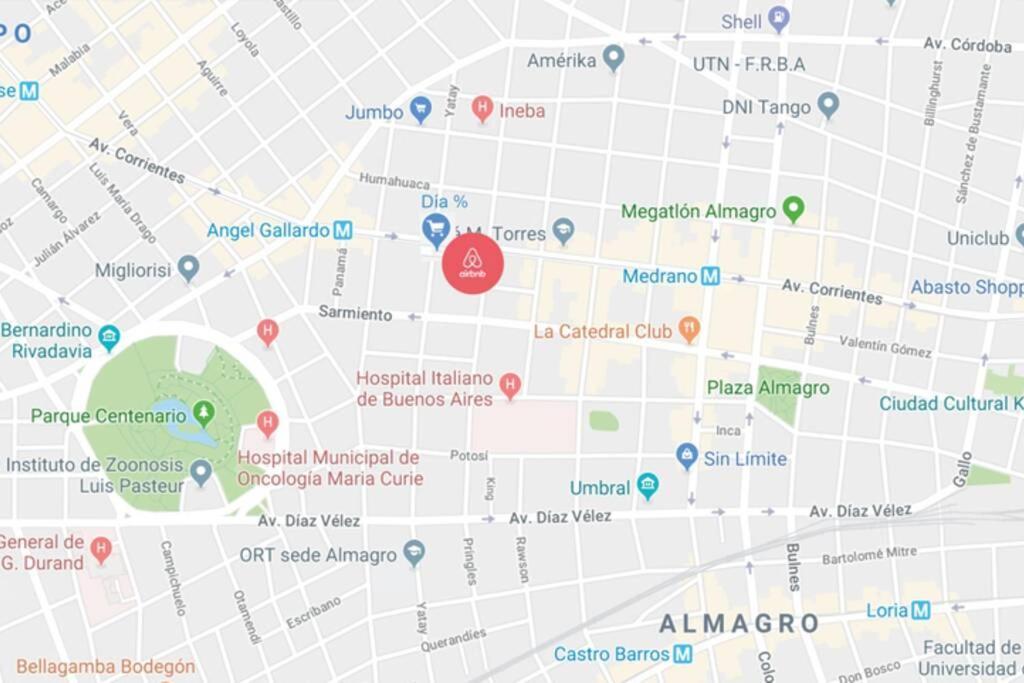 2 Ambientes En Almagro En Av Corrientes Para 2 Personas Apartment Buenos Aires Exterior photo